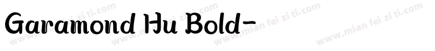 Garamond Hu Bold字体转换